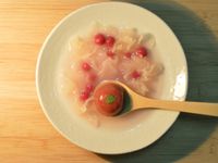 雪梨 柿餅湯圓