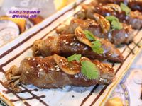 醬燒肉片金菇捲