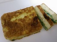 [烤箱]魚肉菠菜烘蛋