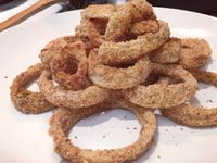 不用油炸♥♡烤的酥脆洋蔥圈