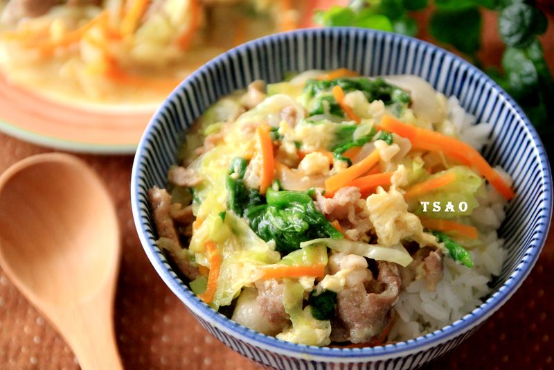 滑蛋豬肉燴飯