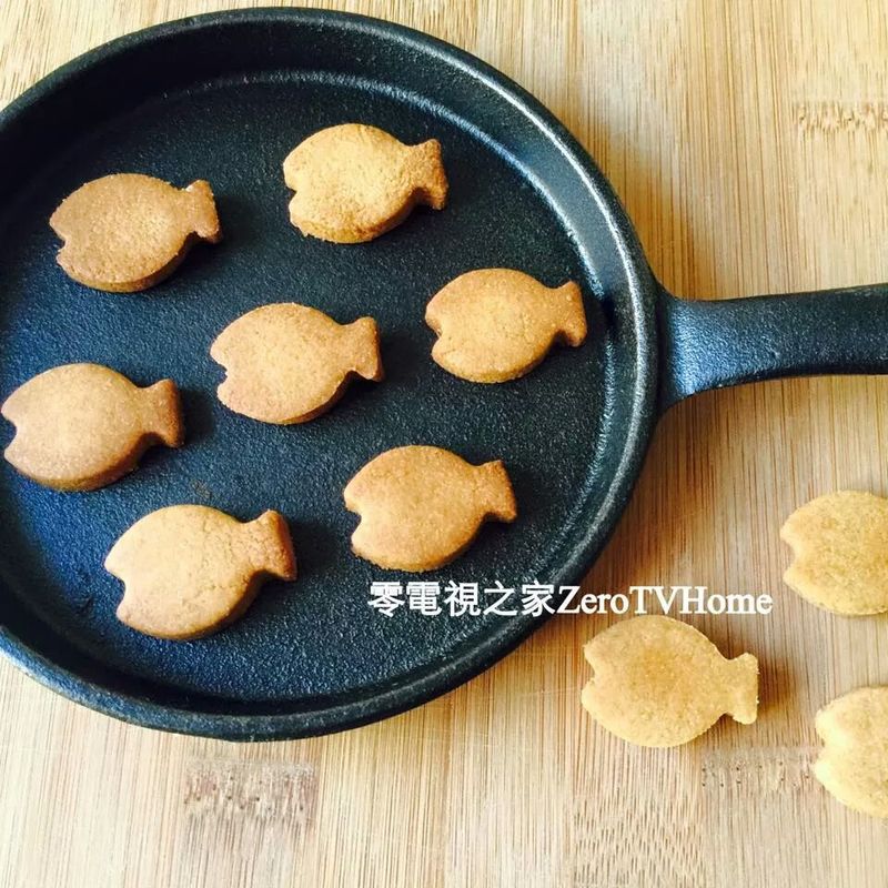 大同電鍋做餅乾~無油全麥小魚餅乾
