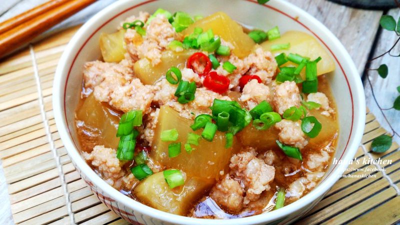 蘿蔔肉末煮