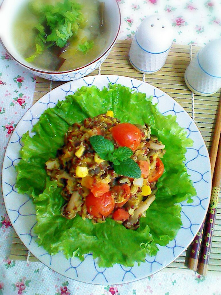 原味料理- 藜麥蒟蒻蔬食褒飯(素)