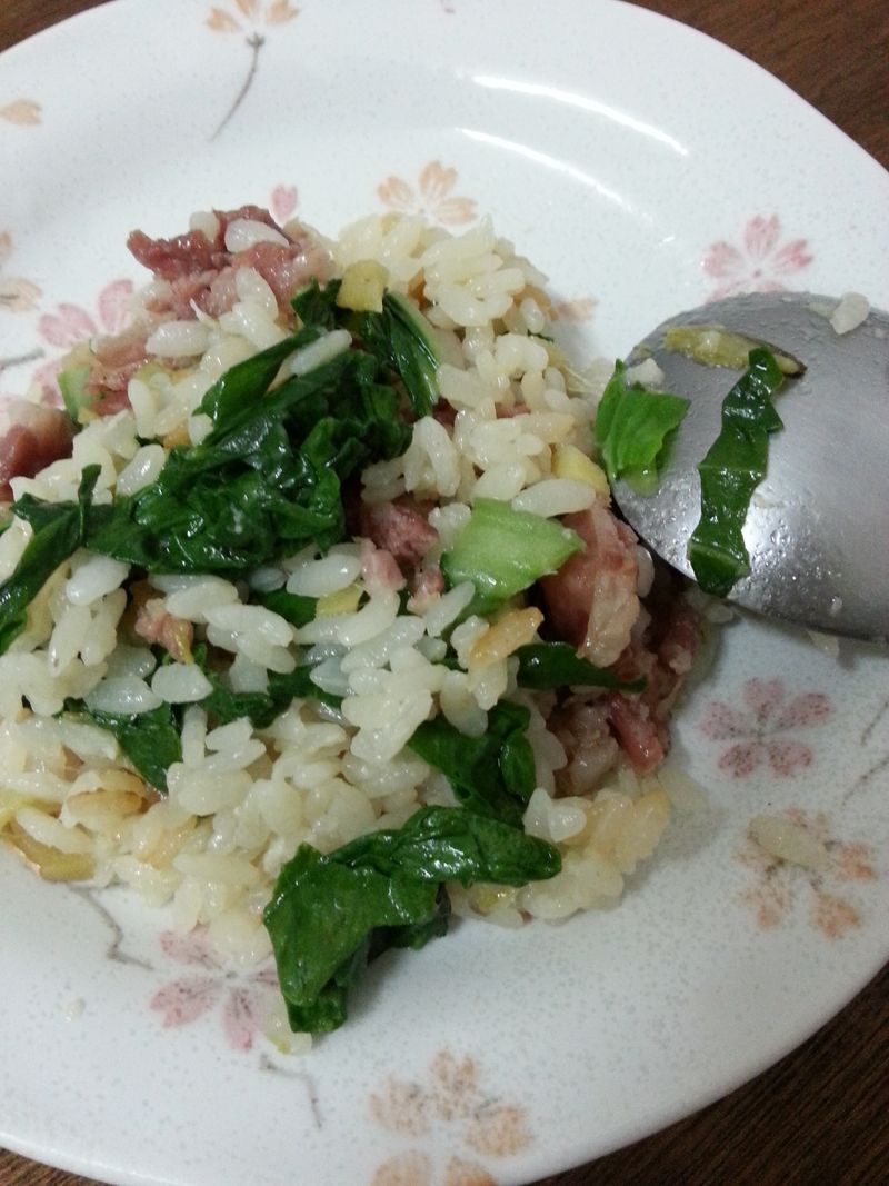 『家常料理』把青江菜變好吃-上海菜飯