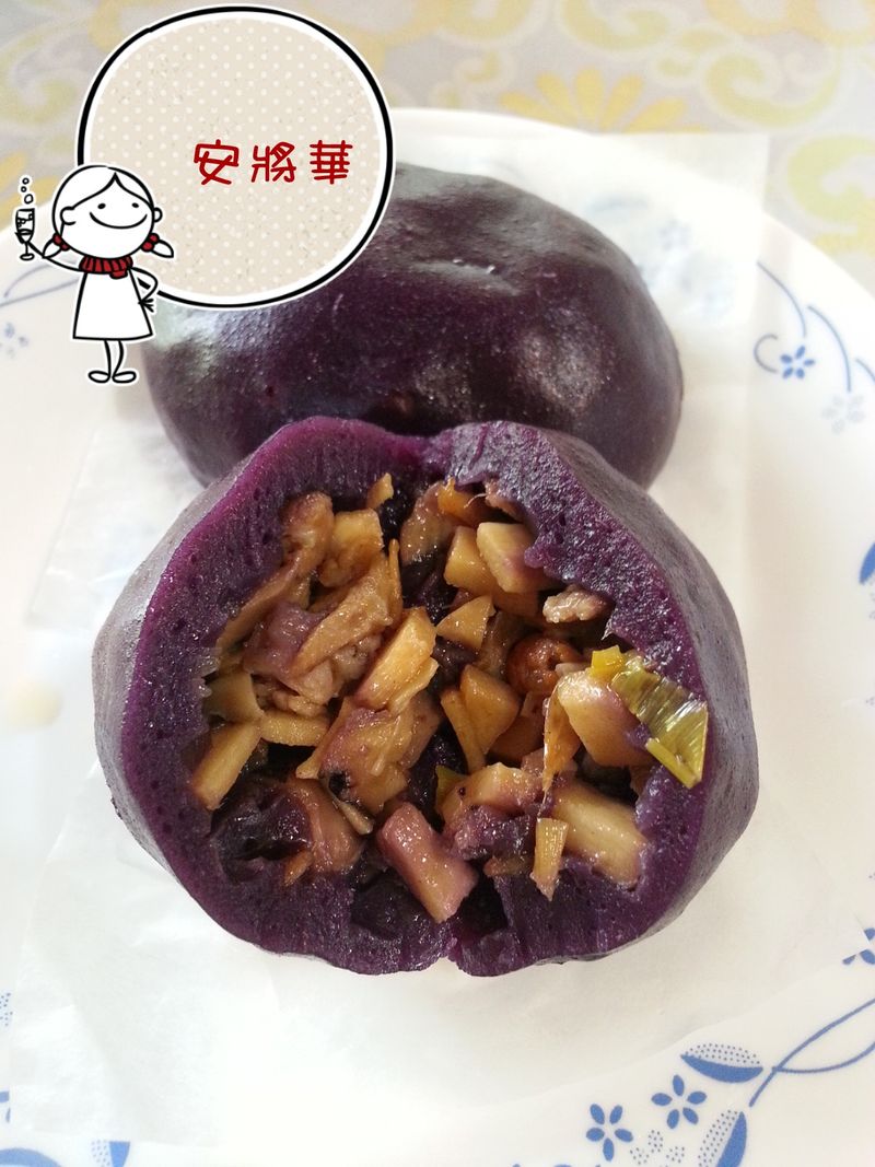 紫薯竹荀地瓜包