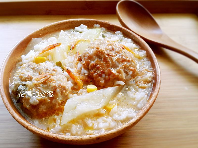 胡瓜肉丸粥