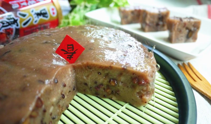 超簡單黑糖年糕*三材料攪一攪~泰山黑八寶