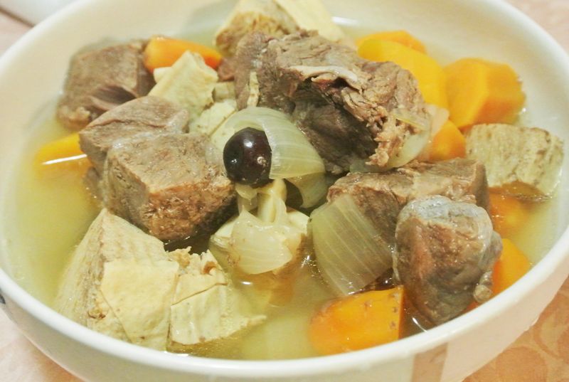 牛肉豆腐蔬菜湯『奧庫鍋』