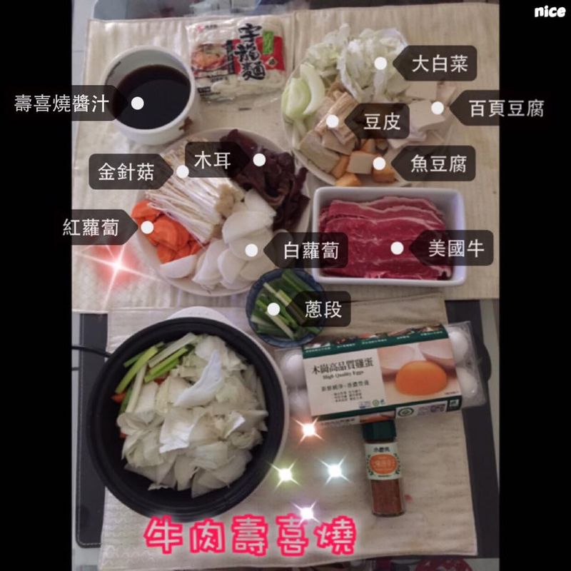 Eva♥料理◈牛肉壽喜燒