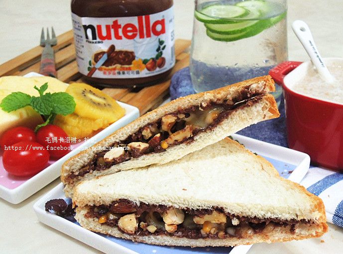 榛果可可醬三明治Nutella好滋味早餐