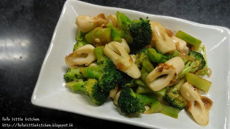 簡易煮 - 西蘭花炒竹輪卷
