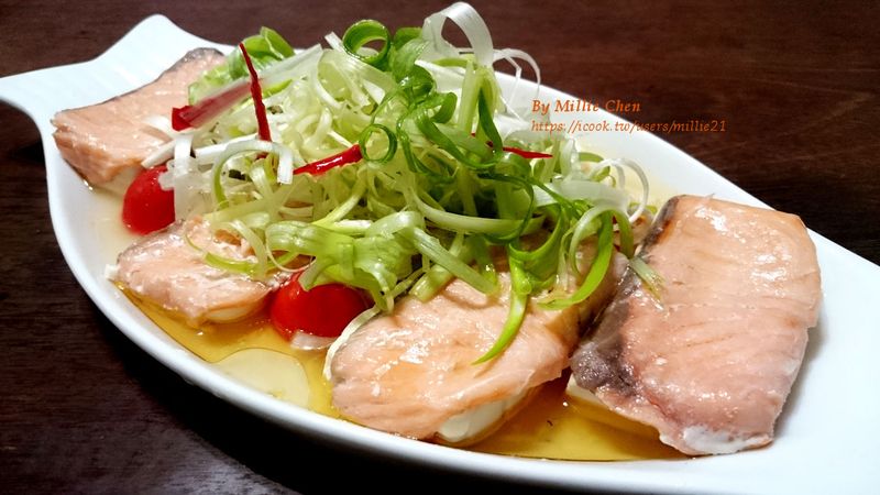燻鮭魚蒸白玉