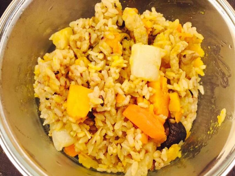 【苡璉私廚-愛妻便當】南瓜香菇蒟蒻炊飯