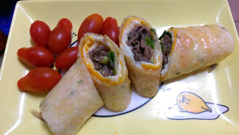 かにの牛肉捲餅