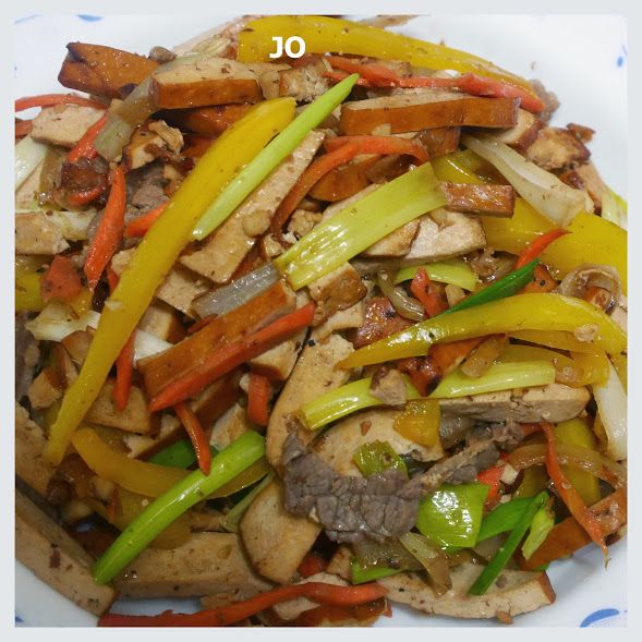 豆干炒三絲