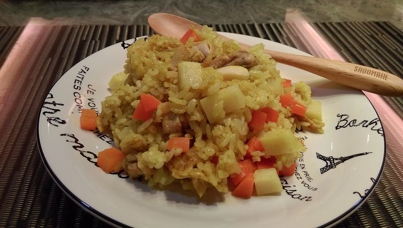 電鍋雞肉咖哩飯【可果美咖哩醬】