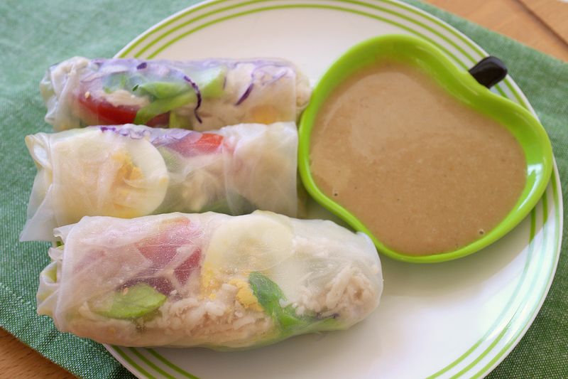 胡麻越式雞肉捲_小七食堂