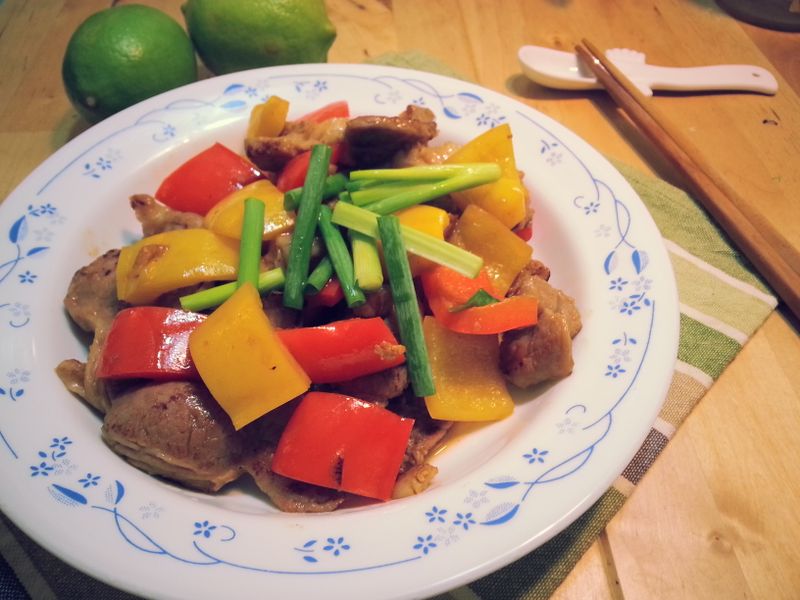 鹽麴香檸豬肉片