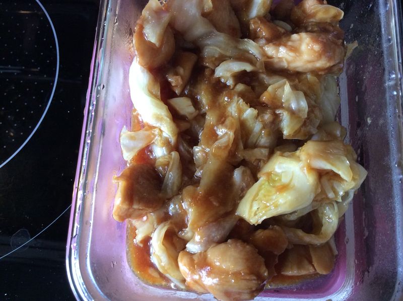高麗菜炒雞肉