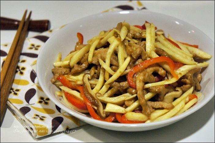 筊白筍炒肉絲