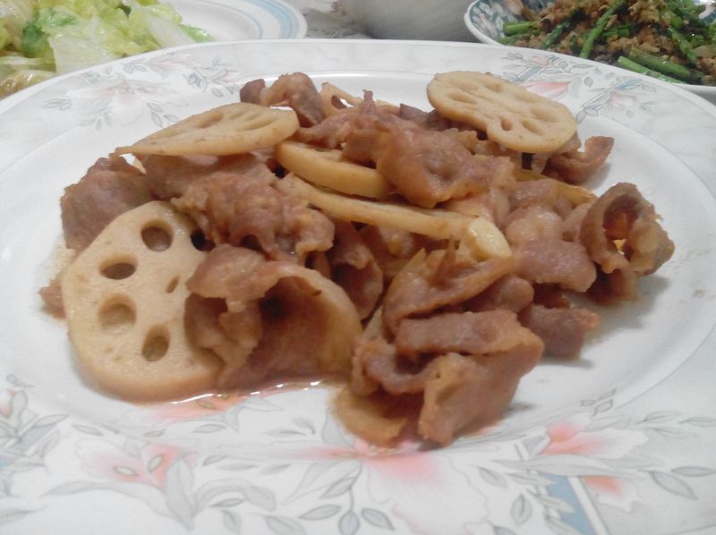 蓮藕腐乳肉片