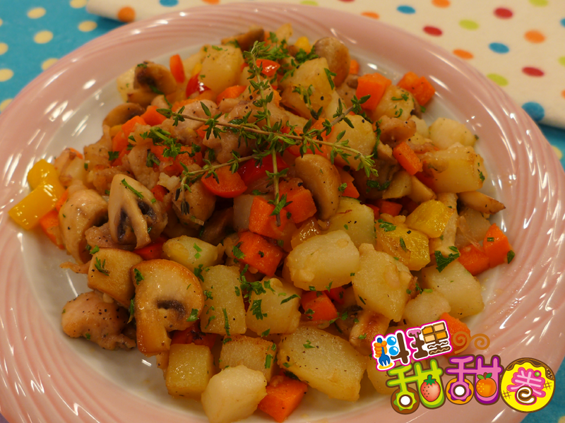 料理甜甜圈【吃出抵抗力】百里香雜菜雞丁