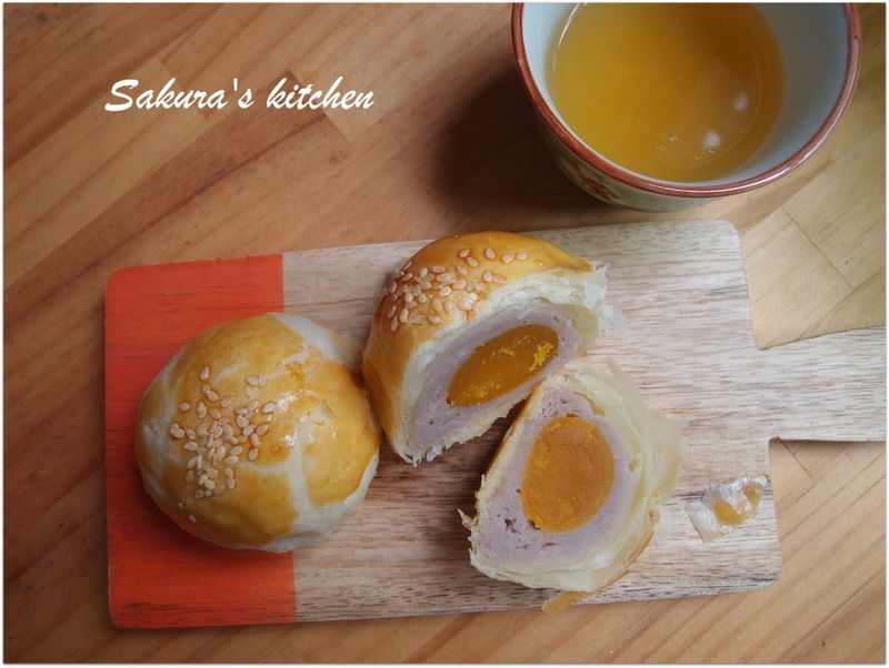 ♥我的手作料理♥ 芋泥蛋黃酥
