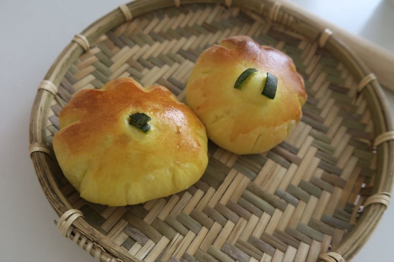 南瓜卡士達麵包