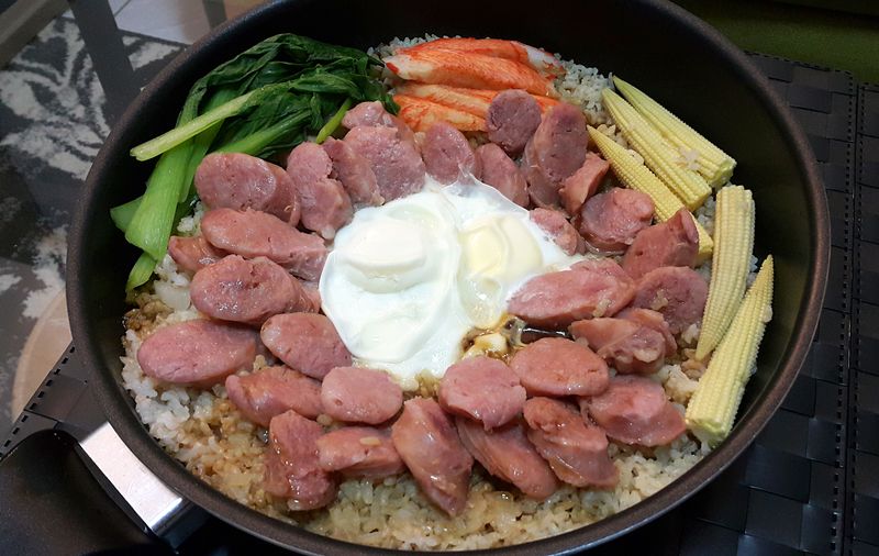 不流淚之香腸煲飯(平底鍋料理)