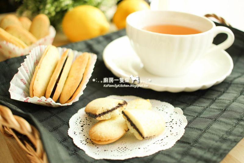 自製米蘭諾夾心餅乾(檸檬巧克力餡)