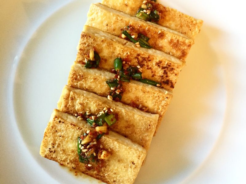 韓式煎豆腐두부부침
