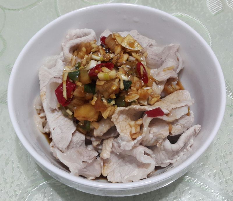 蒜泥豬肉片