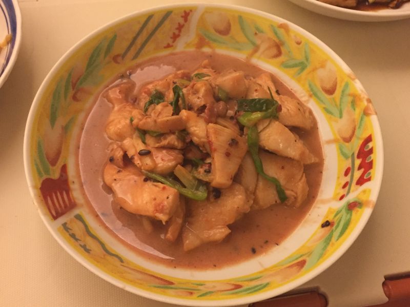 蔥燒豆腐乳雞