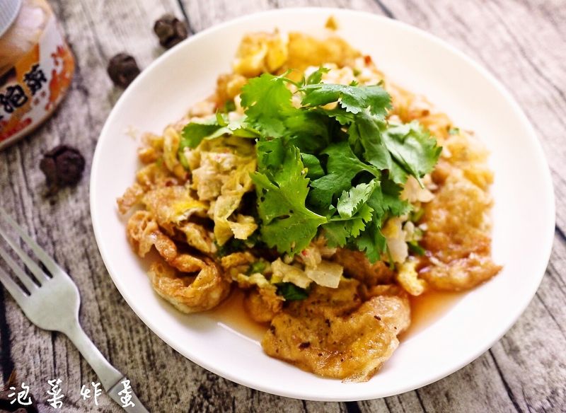 泡菜炸蛋
