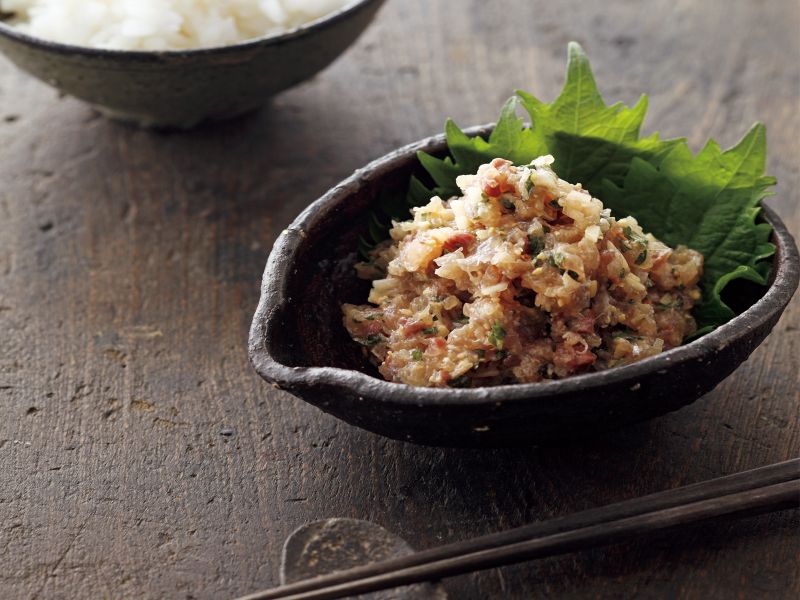 東販小食堂:拌飯配菜 生拌竹筴魚泥