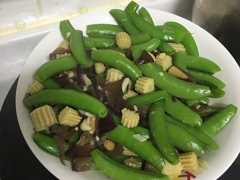 炒豌豆莢