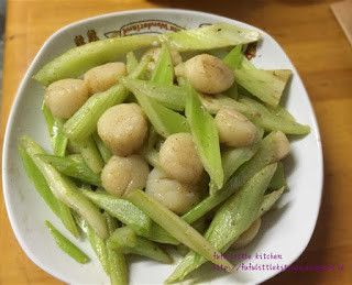 西芹炒帶子