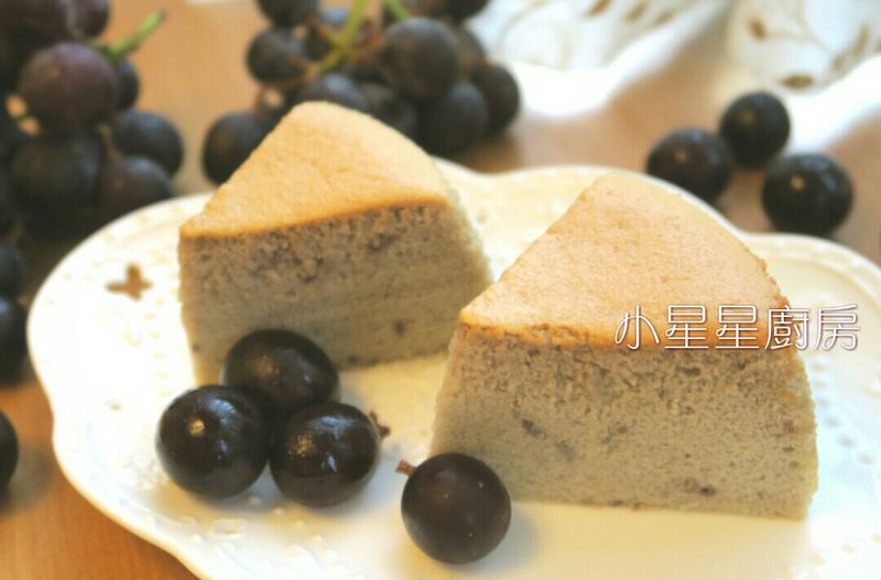 新鮮葡萄棉花蛋糕