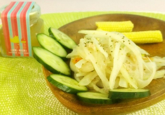 小蝸妞蘋果果粒醬鮪魚沙拉