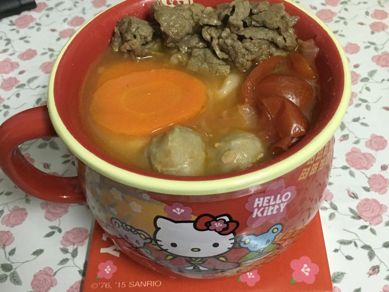 番茄湯餃