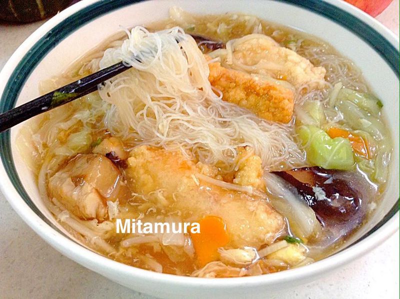 土魠魚米粉羹
