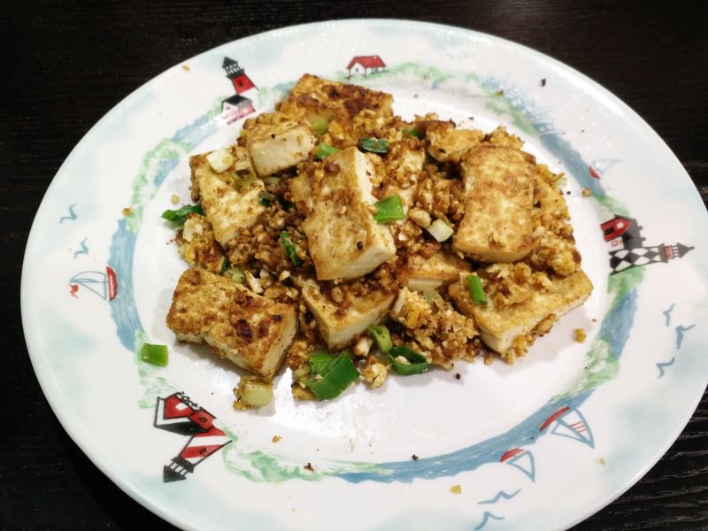 顆粒金沙豆腐