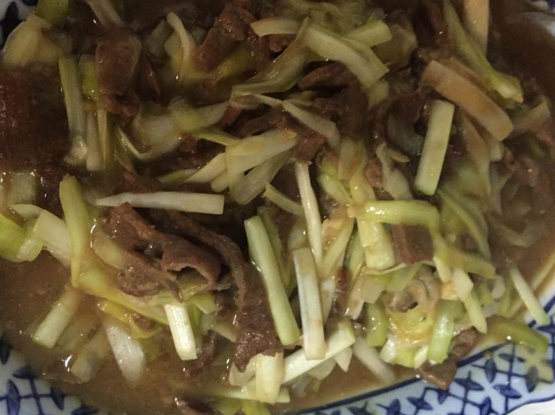 韭黃炒牛肉
