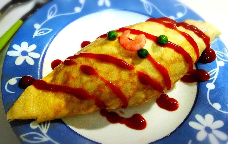 黃金蝦仁蛋包飯