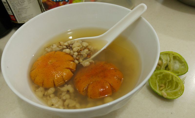 電飯煲 青檸檬 紅薏米 水 高纖去水腫