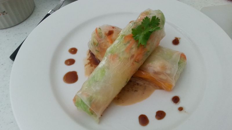 五彩越式春捲佐和風胡麻醬(全聯料理王大賽