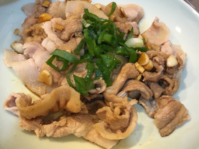 蒜味醬拌五花肉