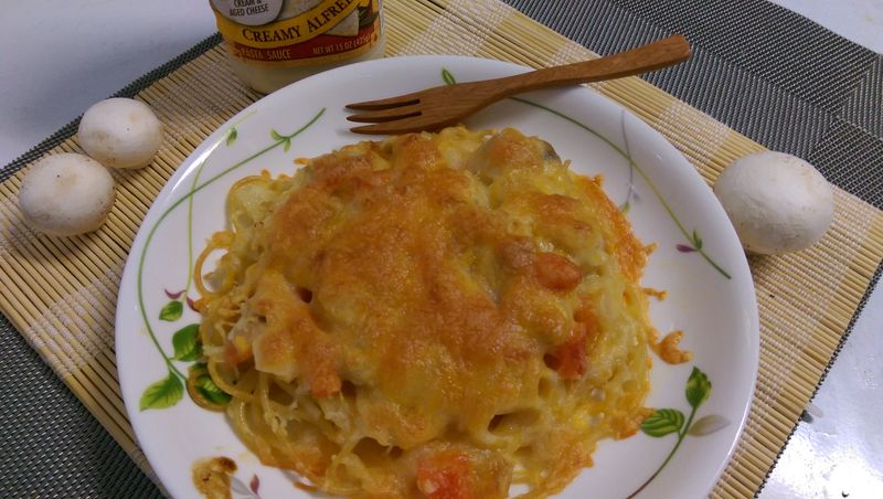 かにの焗烤雞肉麵-CLASSICO義麵醬