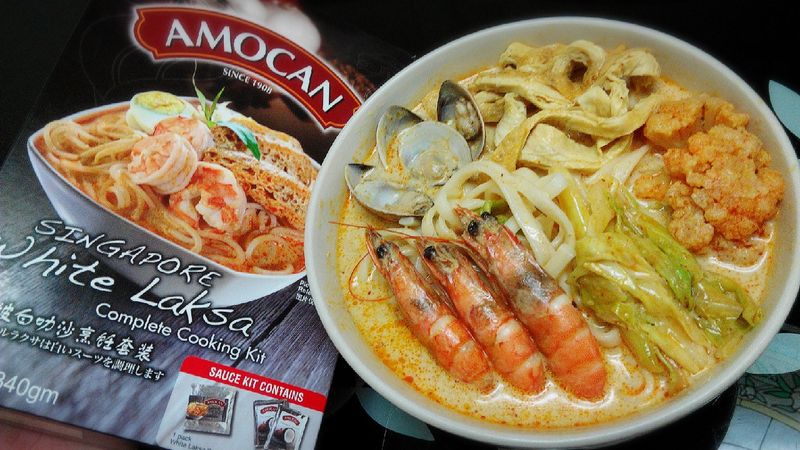 叻沙海鮮麵【全聯快炒包料理】